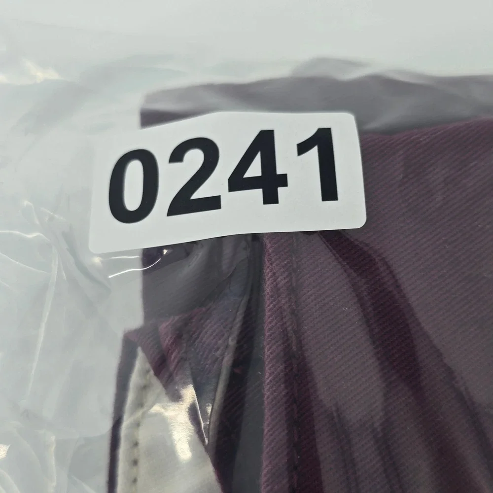Levis Chino Pants Mens 32x27 Burgundy Straight Leg Cotton Twill Casual Trousers